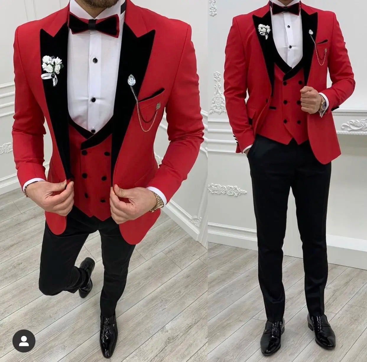 New Grey Costume Slim Fit Men Suits Black Pant Slim Fit Groom Tuxedos For Formal Wedding Suit Jacket Pant Vest 3 Pieces Blazer