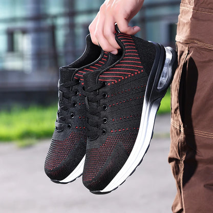 Lightweight Safety Shoes Women Men Air Cushion Work Sneakers Steel Toe Shoes Construction Safety Boots Anti-smash Work Shoes