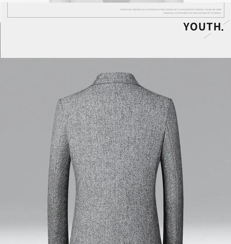 2026 Spring New Arrival Men's Business Casual Blazer High Quality Suit Jacket Comfortable Daily Wear Office Work Outwear