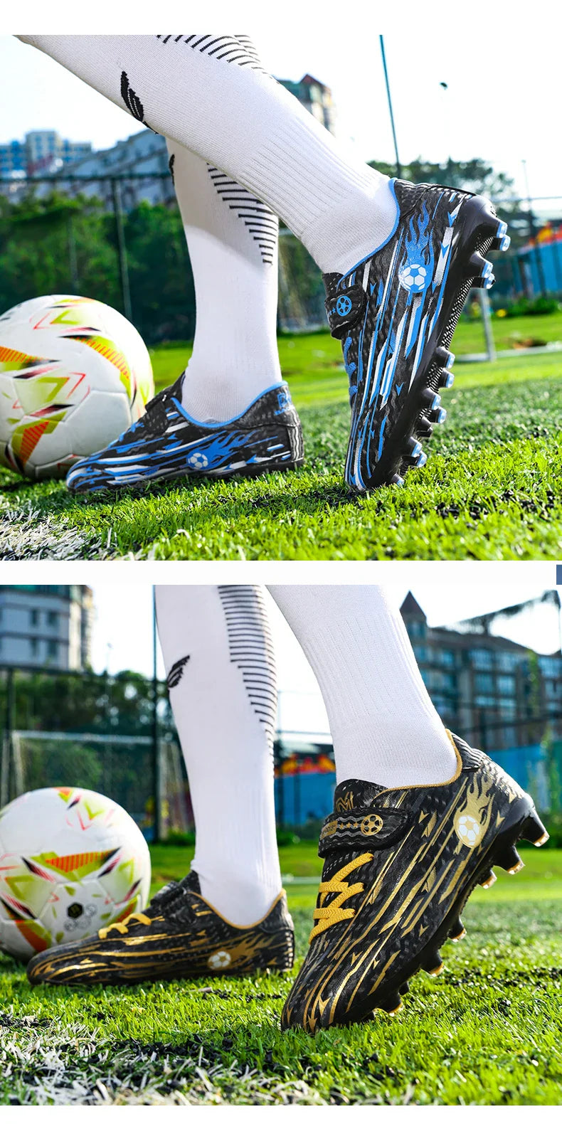 New Kids Professional Soccer Shoes Cleats TF Indoor Men Football Field Boots Original Football Society Shoes Grass Training Fast