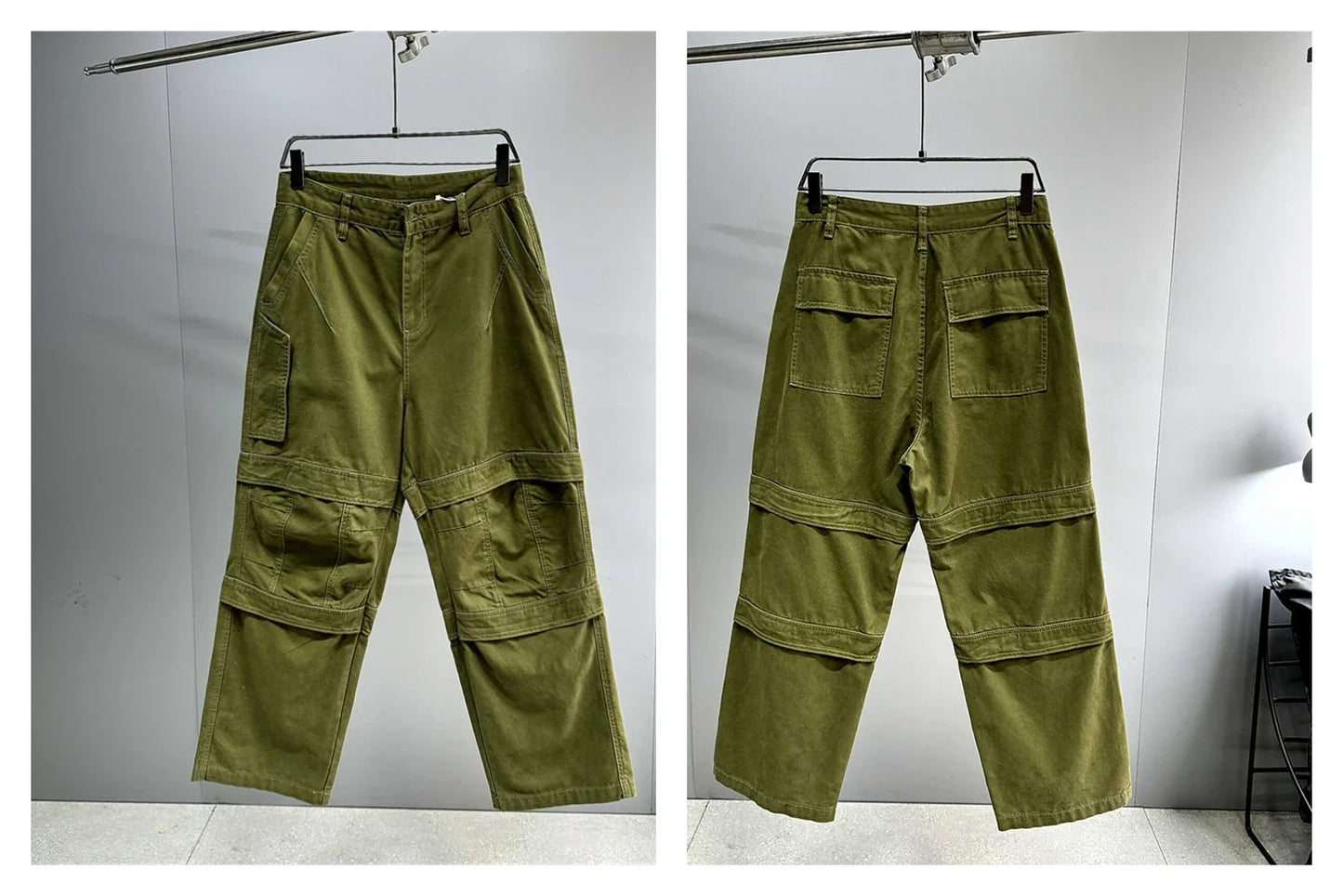High Quality Army Green Cargo Pants Men American Vintage Hip Hop Plus Size Skateboard Pants Harajuku Casual Cotton Trousers Male