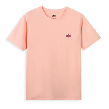 2025 Exported To Japan Orders Classic Embroidery Fashion Solid Simple Loose Short Sleeve Cotton Couple T-shirt Men/Women Top