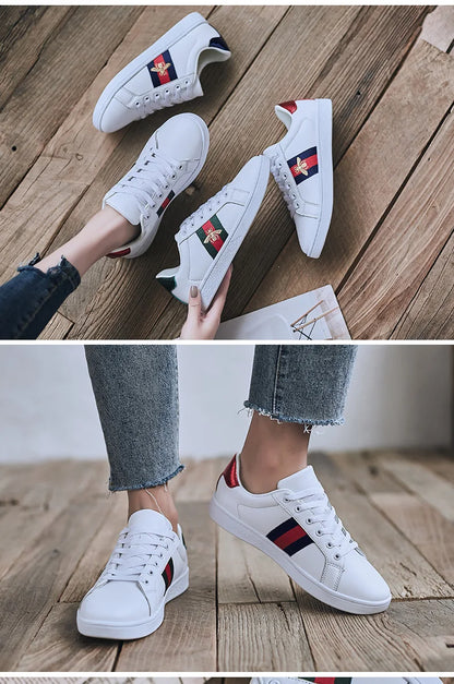 Original Brand Sneakers Men Bee Shoes High Quality Embroidery Men's Skateboard Shoes Comfortable Low Cut Women's Designer Shoes