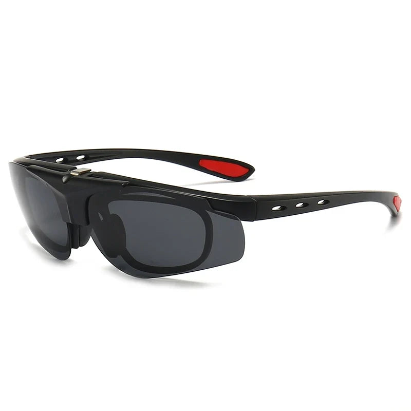Cycling 4 In 1 Sets Polarized Clip On Sun Glasses Eyeglasses TR90 Magnetic Sunglasses Men Glasses Frame UV400 Anti-Glare