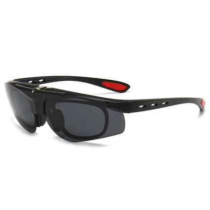 Cycling 4 In 1 Sets Polarized Clip On Sun Glasses Eyeglasses TR90 Magnetic Sunglasses Men Glasses Frame UV400 Anti-Glare