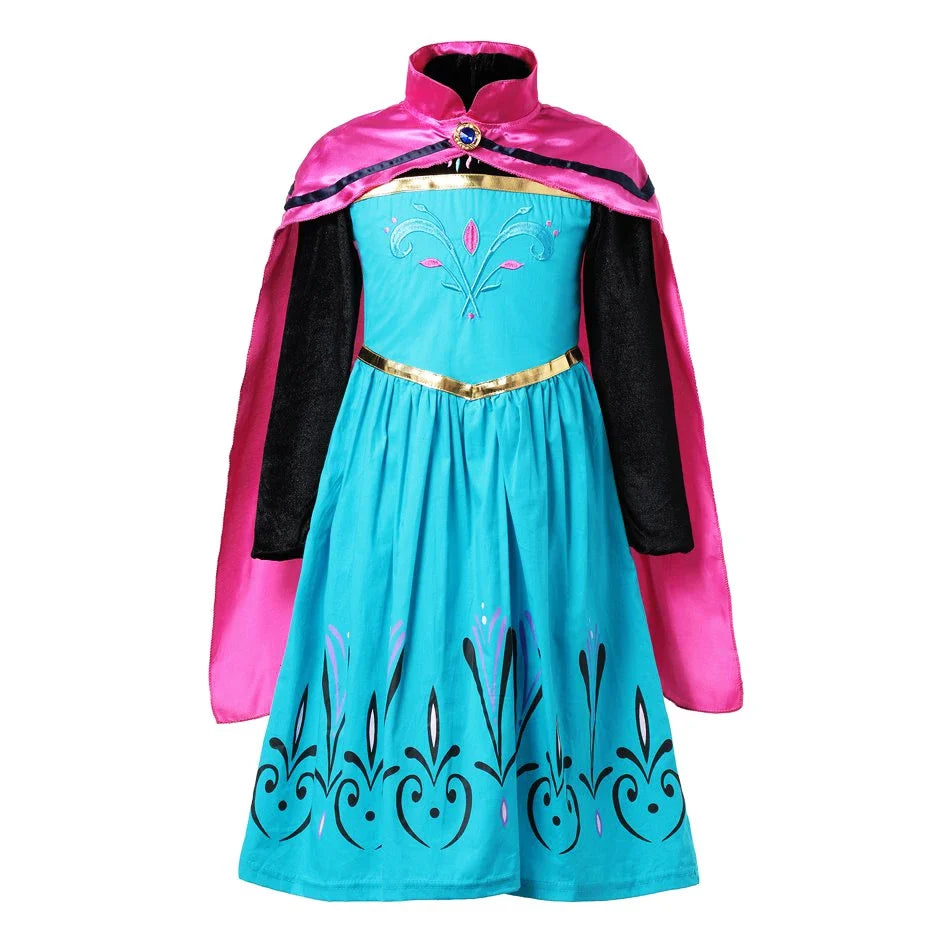 Kids Princess Dress Variety Set for Girl Cosplay Halloween Birthday Party Costume Gown 2-8Y Vestido Girls Birthday Gifts