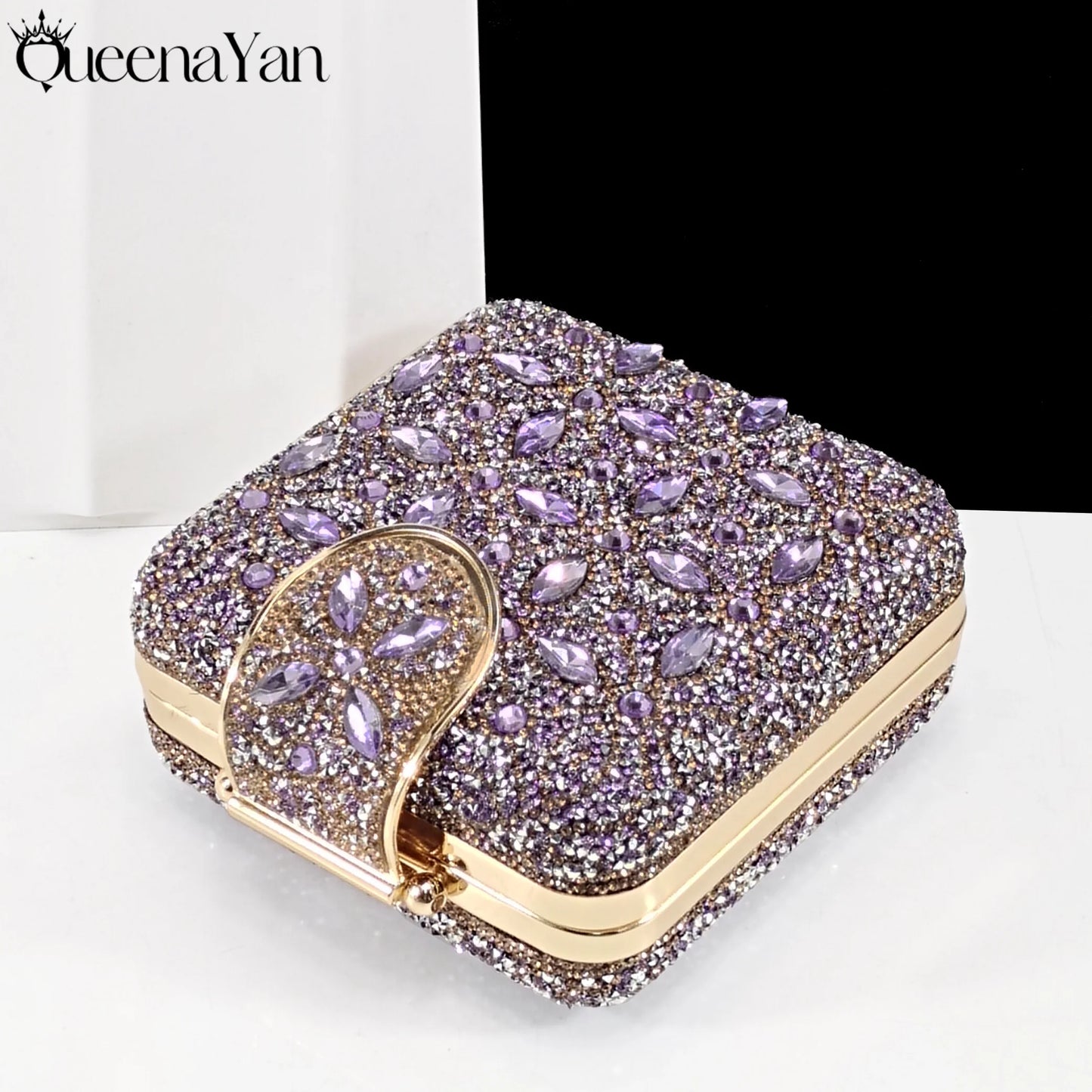 Elegant Full High Quality Diamond Design Olive Color Italian Women's Shoe and Handbag Set for Weddings and Special Occasions