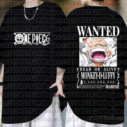 One Piece Monkey D Luffy Anime T Shirt Men Women Summer Cotton Short Sleeve Tee Cartoon Print Streetwear Casual Graphic Top 2026