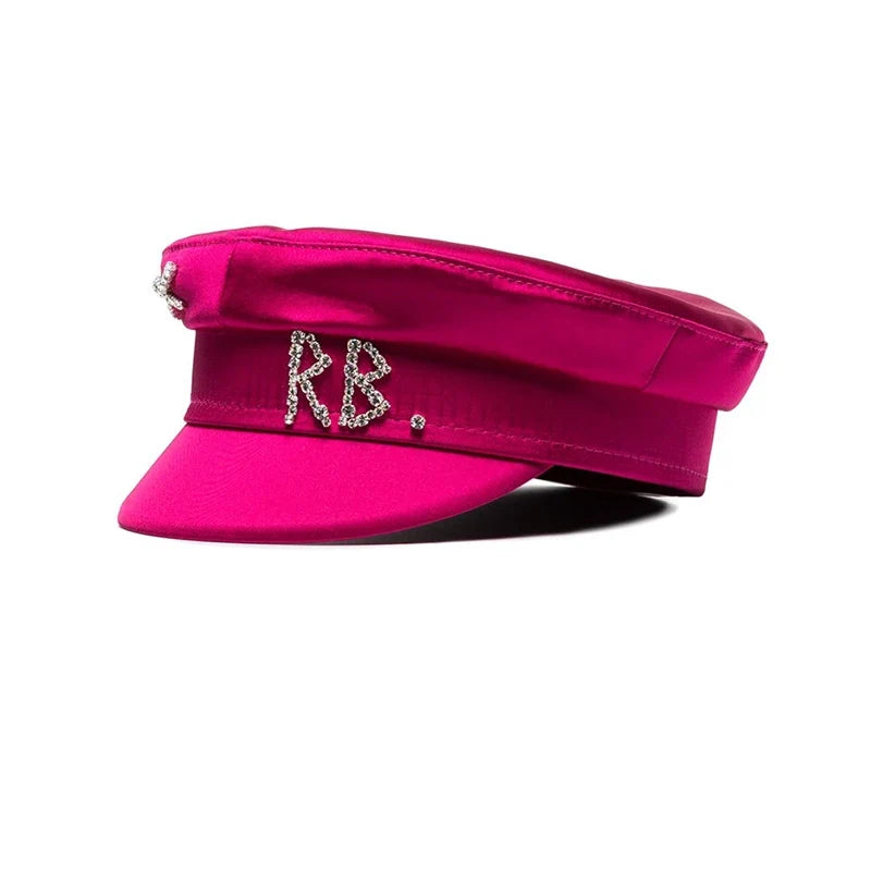 Brand Collection Wool Newsboy caps  New Women Hats Flat Militray Caps Baker Boy Hat with logo