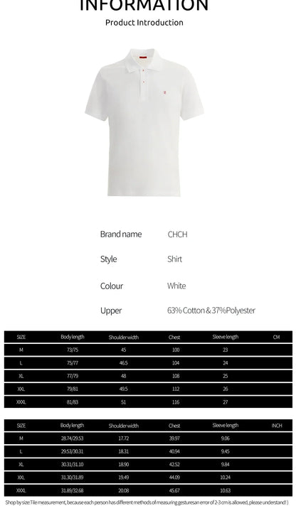 New Men's Solid Color Polo Shirt Short Sleeve Lapel Button Tshirts Summer Men Casual Streetwear Lightweight Tops