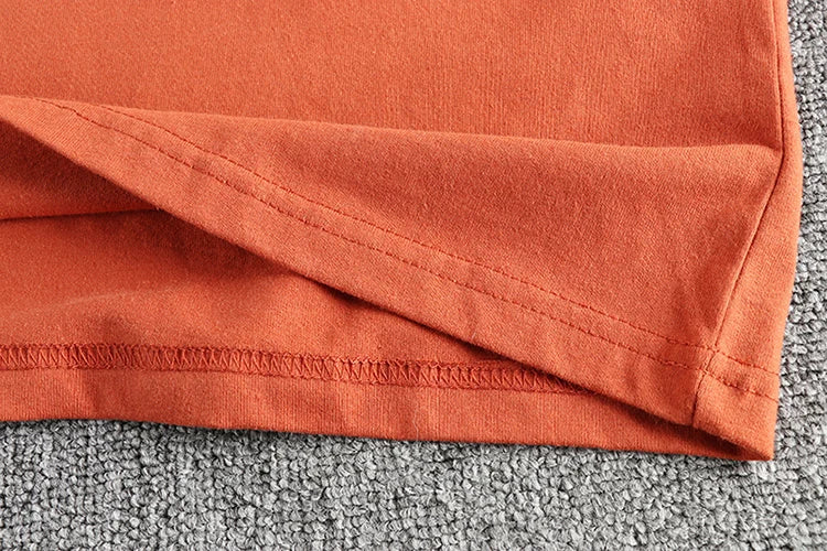 5110# Summer New American Retro Short Sleeve O-neck Letter Printed T-shirt Men's Simple 100% Cotton Old Washed Loose Casual Tops