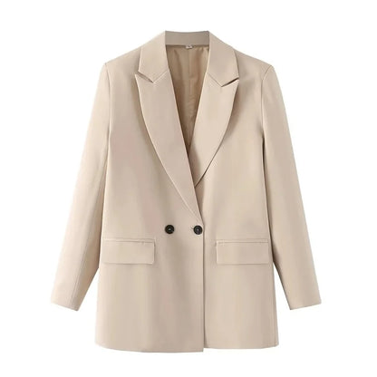 Blazer Woman Black Beige Khaki Blue Green Gray Women coat Fashion Office Wear Women's Blazers Jacket Outerwears 2024