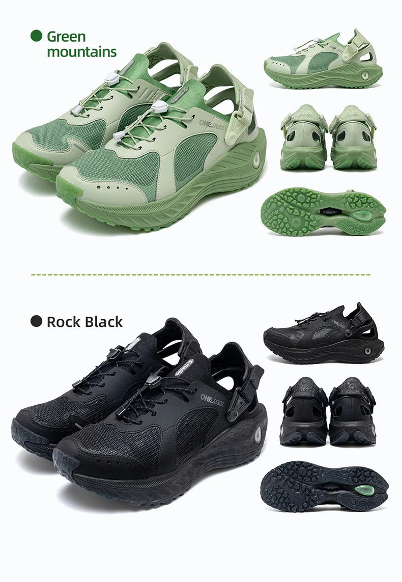 Breathable Mesh Quick Dry Water Shoes Shock Absorb Anti Slip Rock Grain Light Hiking Sneakers Unisex Outdoor Camping