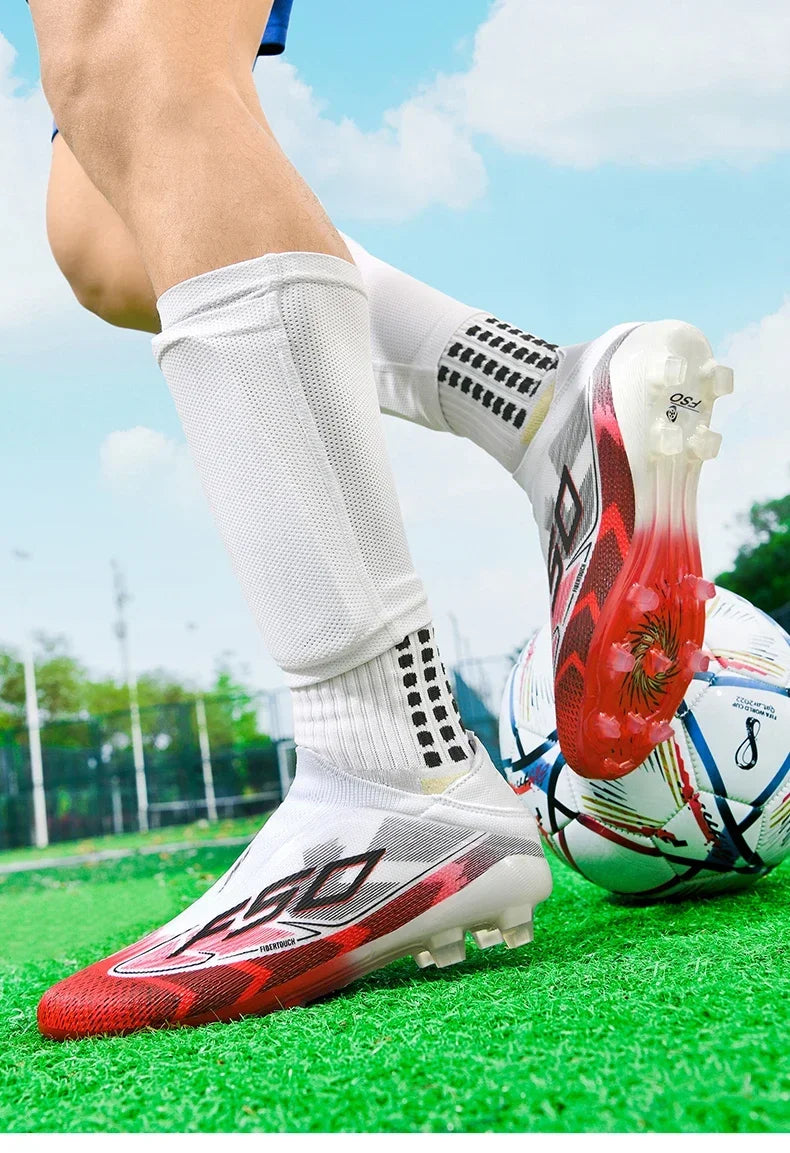 Men Professional TF Soccer Shoes Resistant Casual Grass Studded Male Non Slip Fast Foo451·a