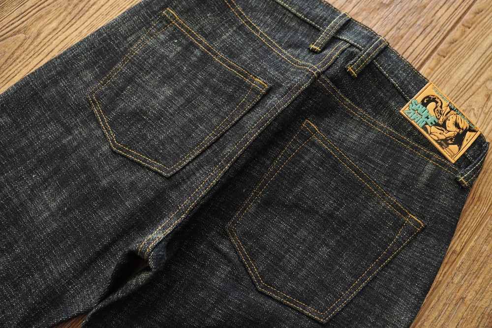 Mens Jeans Sanforized Selvedge Denim Jeans Limited EditionDouble-sided Dyeing 66 Fit 20 Oz