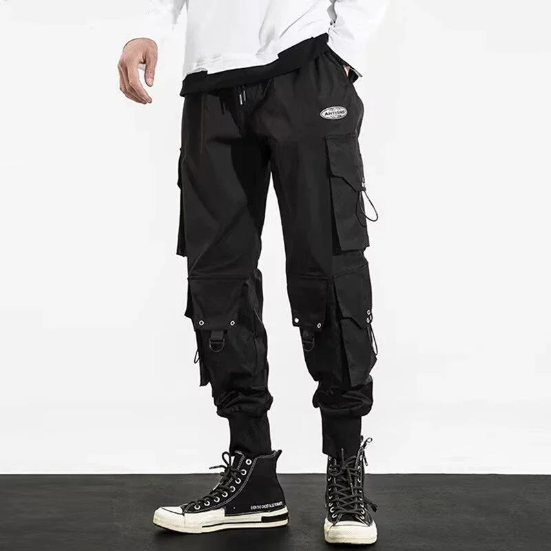 Trendy Streetwear Quick Dry Ice Silk Pants Men Classic Cargo Pants Man Summer Thin New Style Straight Leg Versatile Casual Pants
