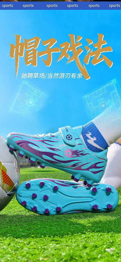 New Kids Professional Soccer Shoes Match Grass Ultralight Cleats Men Non-Slip Turf Football Boots Training Shoes Drop Shipping