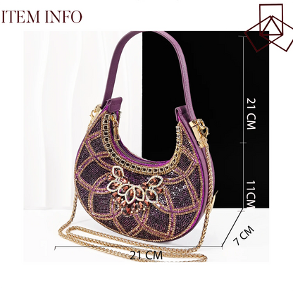 African Shoe and Bag Set for Wedding Women Shoes and Bag To Match Set with Rhinestone Italy Pumps Women Shoes Luxury