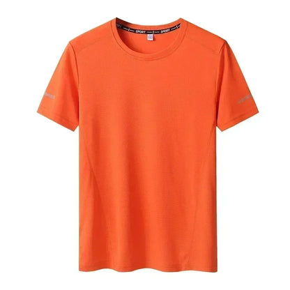 6XL 8XL Large Plus Size Men T Shirts Quick Dry Short Sleeve T Shirt Gym Jerseys Fitness Trainer Running T-Shirt Sportswear