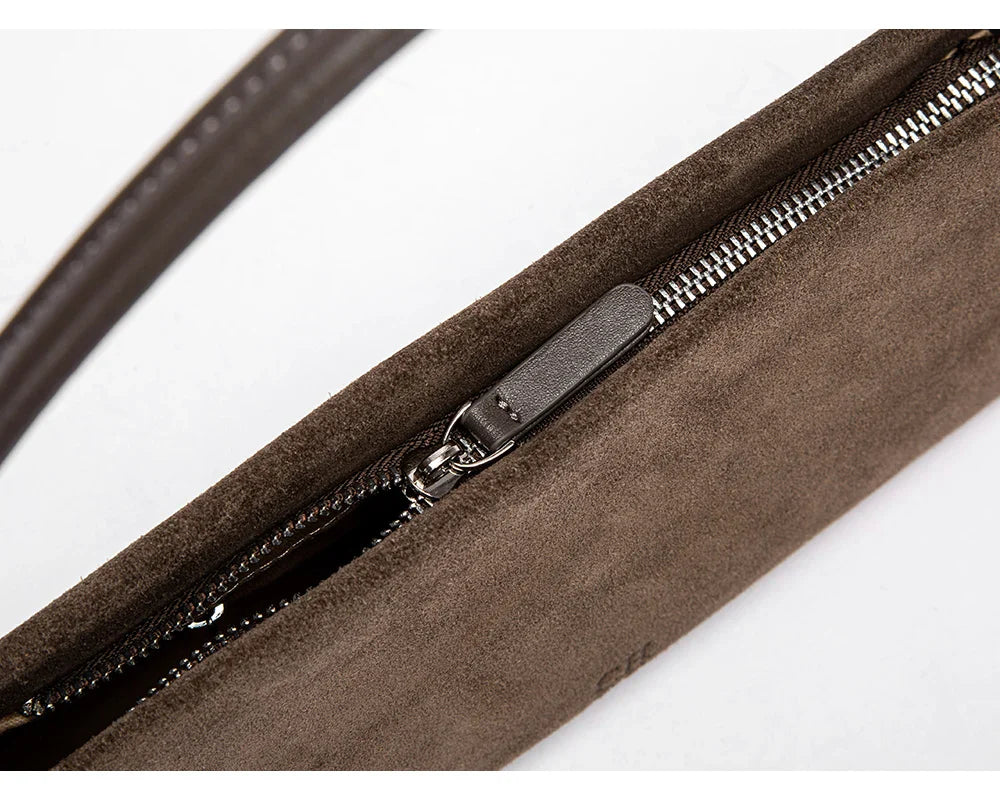 Solid Simple Classic Style Velvet Underarm Bag Elegant Fashion Design Seasonal New French Vintage Shoulder Bag