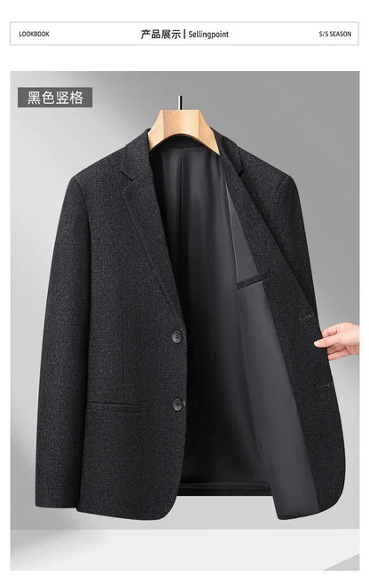 10 Colors Men's Casual Blazer 2026 Spring New Comfortable Single Breasted Suit Jacket for Men