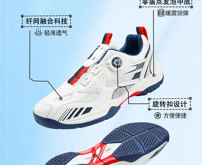 Table Tennis Shoes for Men and Women, Fashionable Badminton Shoes for Women, with Rotating Buckle, Breathable and Non-Slip, Badminton Shoes, Casual Sports Shoes, Breathable Mesh Running Shoes, 2026 Trendy New Models, Sizes 36