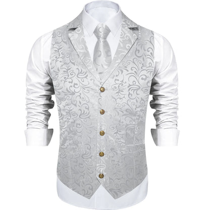 Victorian Vest Tie Set Green Plaid Gothic Waistcoat Sleeveless Jacket for Men Wedding Party Tuxedo Men's Soical Clothing