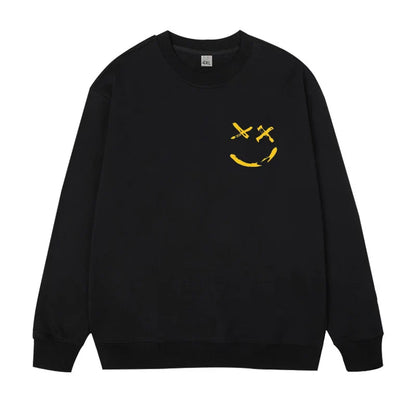 Plus Size Men's Pullovers Full Cotton Sweatshirts 5XL 6XL 7XL Autumn Winter Long Sleeves Printed Tops Male Clothing 110kg-180kg