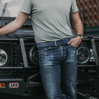 Men's Fashion Metal Alloy Automatic Buckle Adult Leather Brand Jeans Business Belt