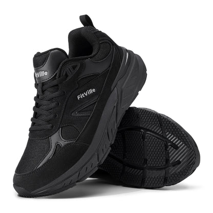 Newest Walking Shoes for Men Wide Width Sneakers with Arch Support for Flat Feet Heel Pain Relief Plantar Fasciitis
