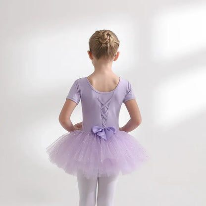 Children's Dance Costume Girl Dress Tutu Outfit Vestido Girls Clothes Ballet Leotard Robe Fille Summer Ballet Skirt Baby Dresses