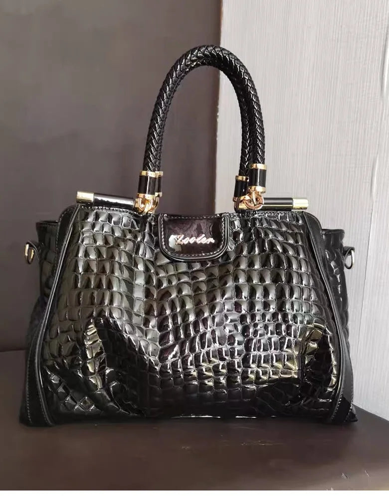 Hot Cow Skin Bag！ZOOLER Handmade Full Real Cow Leather Handbags Soft Skin Genuine Leather Bag Costly Women Fashion Bags #QS220