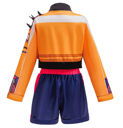 K-POP Witch Hunt Squad Lumi Cosplay Costume Set Girl Anime Kpop Style Halloween Party Dress with Top Skirt Wig for Kids