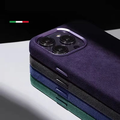 Premium Soft Suede Metal Camera Lens Protection Magnetic Phone Case for IPhone 16 15 14 Plus 13 12 Pro Max shockproof Back Cover
