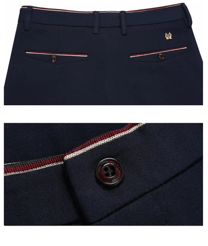 Black Suit Pants for Men Spring and Autumn Stretchy and Non-Ironing Office Trousers Slim Fit Formal Pants for Men Dress Pants