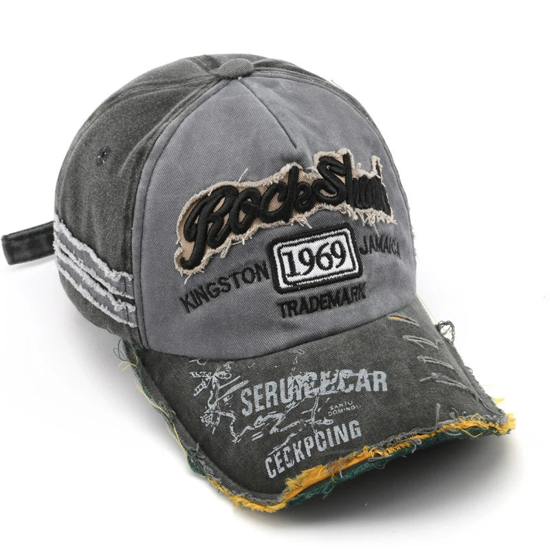 New Big Head Sports Hat Women Versatile Embroidery Contrasting Baseball Cap Men Outdoor Leisure Sunshade Adjustable Hip-hop Hat