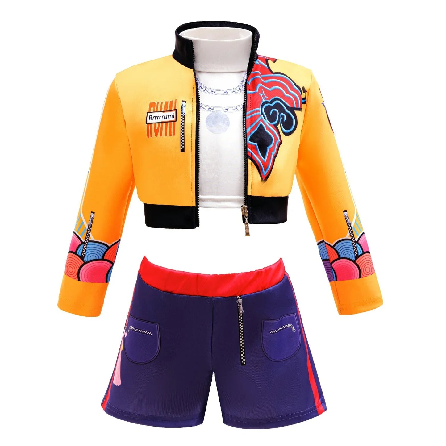 Girls Hip Hop Dance Outfit Set Multi Styles Crop Top Jacket Skirt Shorts Kids Jazz Stage Performance Costume
