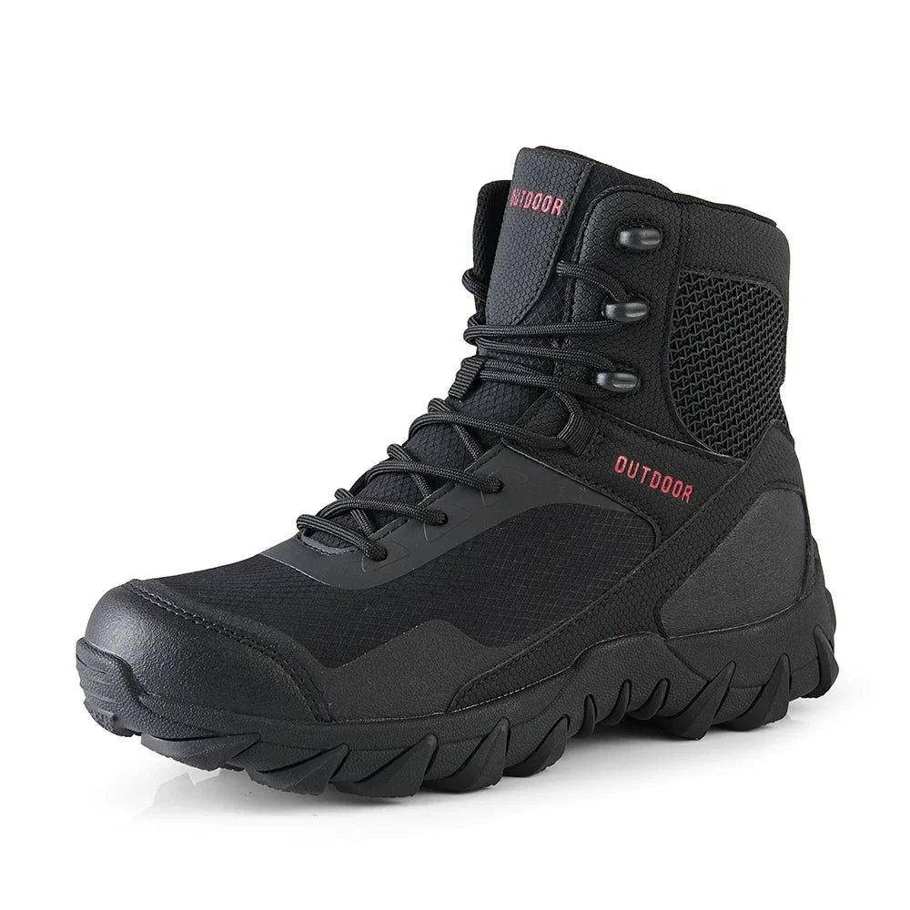 Men Tactical Boots Army Waterproof Work Climbing Hiking Shoes High Quality Outdoor Motorcycle Hunting Safety Unisex Desert Boot