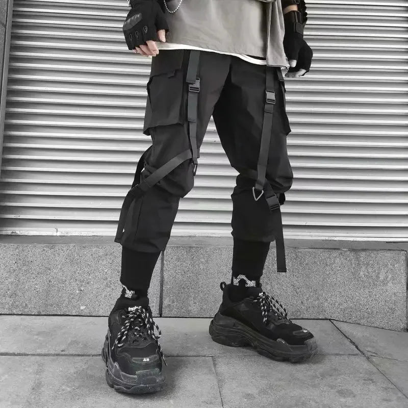 Mens Techwear Sweatpants Y2K Streetwear Jogging Pants Men Hip Hop Street Dance Casual Trousers Vintage Cargo Pant Pantalon Homme