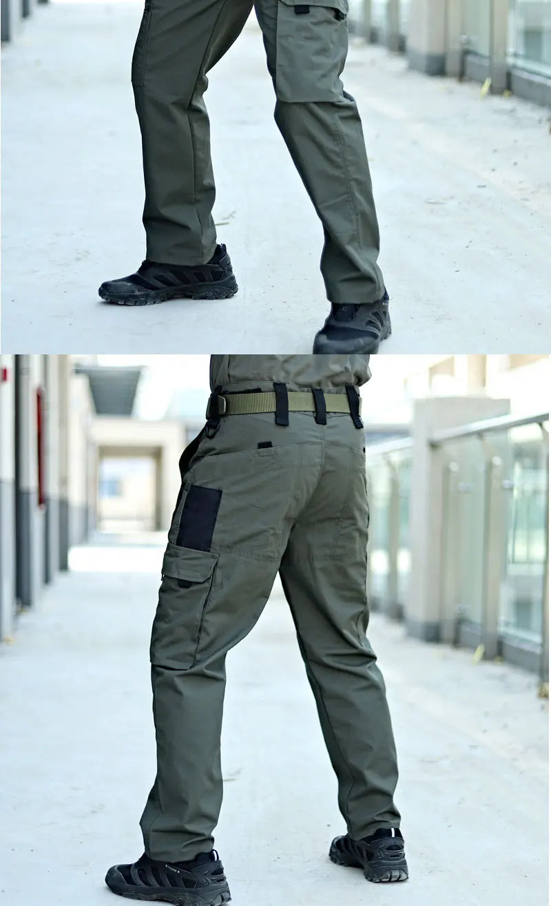 New Tactical Work Pants Men Casual Outdoor Waterproof Cargo Trousers 2/1Pcs Multi-pocket Wear-Resistant Outdoor Training Trouser