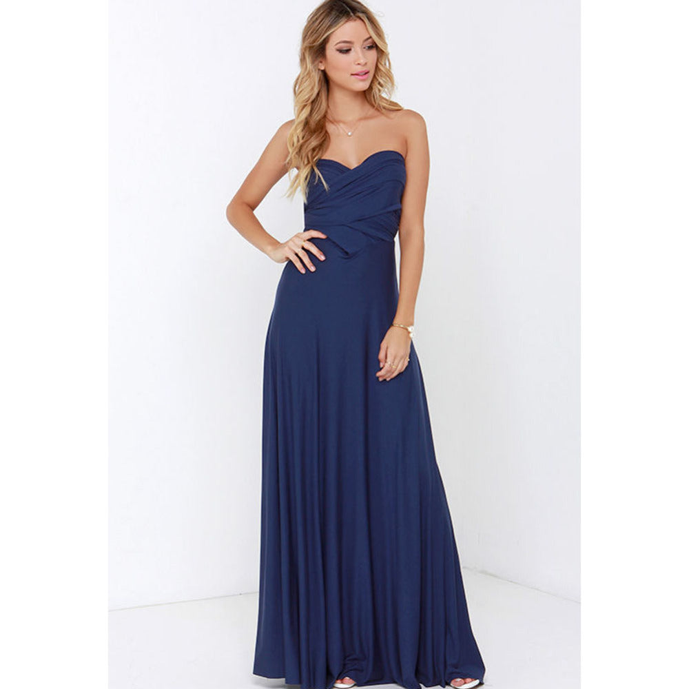 Sexy Women Multiway Wrap Convertible Boho Maxi Club Red Bandage Long Dress Party Bridesmaid Infinity Robe Longue Femme