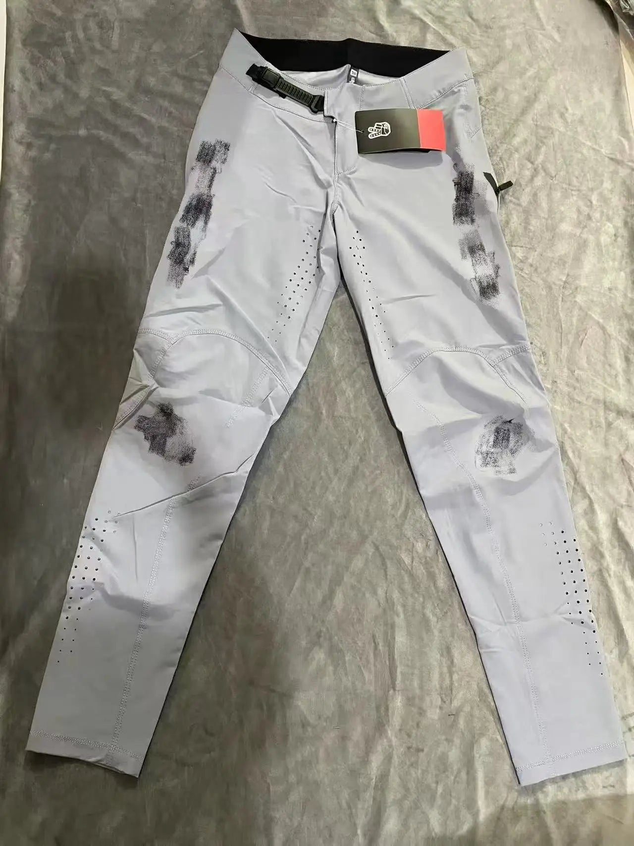Reathable Ultra-Thin Comfortable Cycling Trousers Zipper Design with Pockets for Bike Motorcycle Sports Four Seasons Wearable