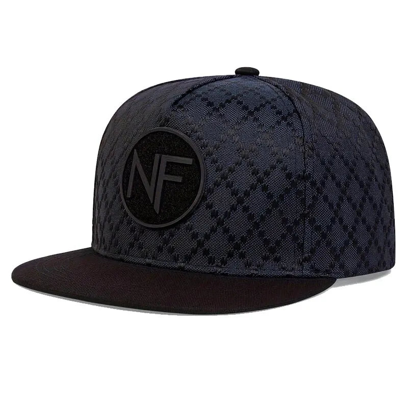 Unisex NF Letter Embroidery Hip-Hop Hats Spring and Autumn Outdoor Adjustable Casual Baseball Caps Sunscreen Hat