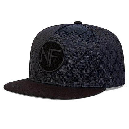 Unisex NF Letter Embroidery Hip-Hop Hats Spring and Autumn Outdoor Adjustable Casual Baseball Caps Sunscreen Hat
