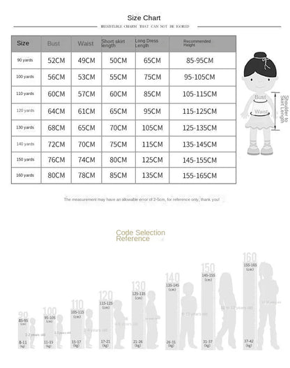 New Girls Western Style Long-Sleeved RedAWord PrincessAExpansion Skirt Handmade Pearl Diamond Dress Skirt