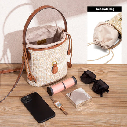 Minimalist and Versatile Summer New-arrival Straw Handbag for Women Exquisitely Crafted Women's Shoulder Bag