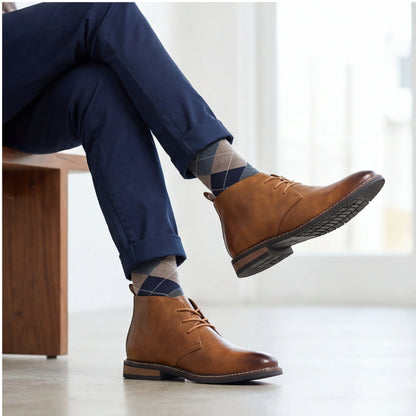 Retro Men Ankle boots Brand Plus Size Desert Boots Comfortable Leather Boots For Men