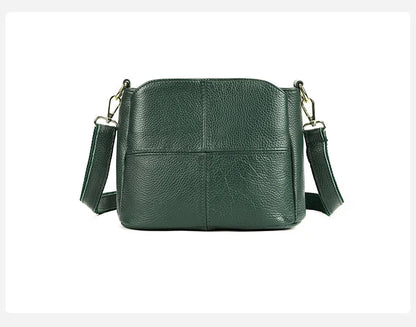 Genuine Leather Women Underarm Bag Versatile Shoulder Handbag Luxury Cowhide Female Crossbody Bag