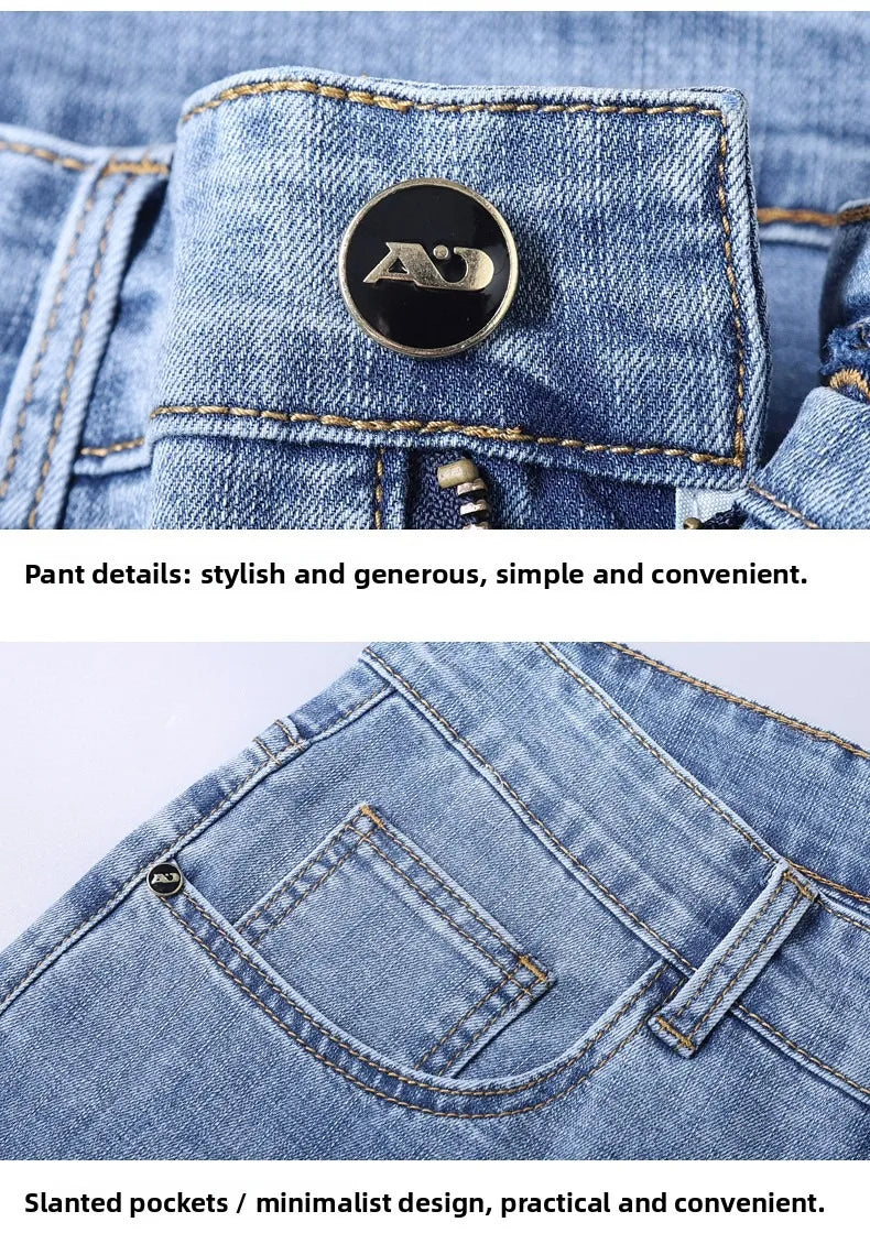 2026 Brand Best Price Comfort Straight Denim Pants Men's Jeans Business Casual Elastic Male High Quality Trousers