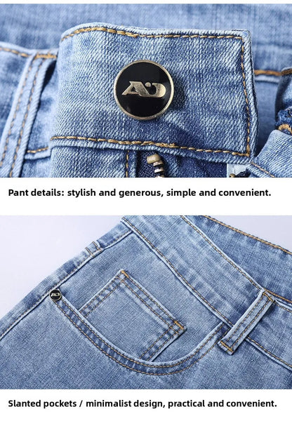 2026 Brand Best Price Comfort Straight Denim Pants Men's Jeans Business Casual Elastic Male High Quality Trousers